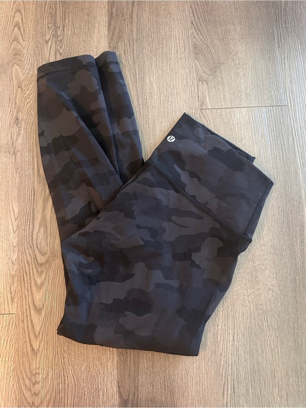 lululemon athletica Black & Dark Gray Camo High-Rise Leggings